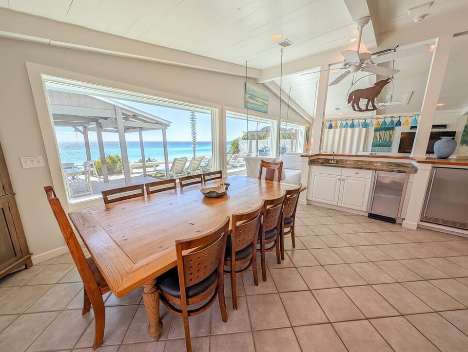 Dining Table Seats Up to Twelve - Gulf Front Views