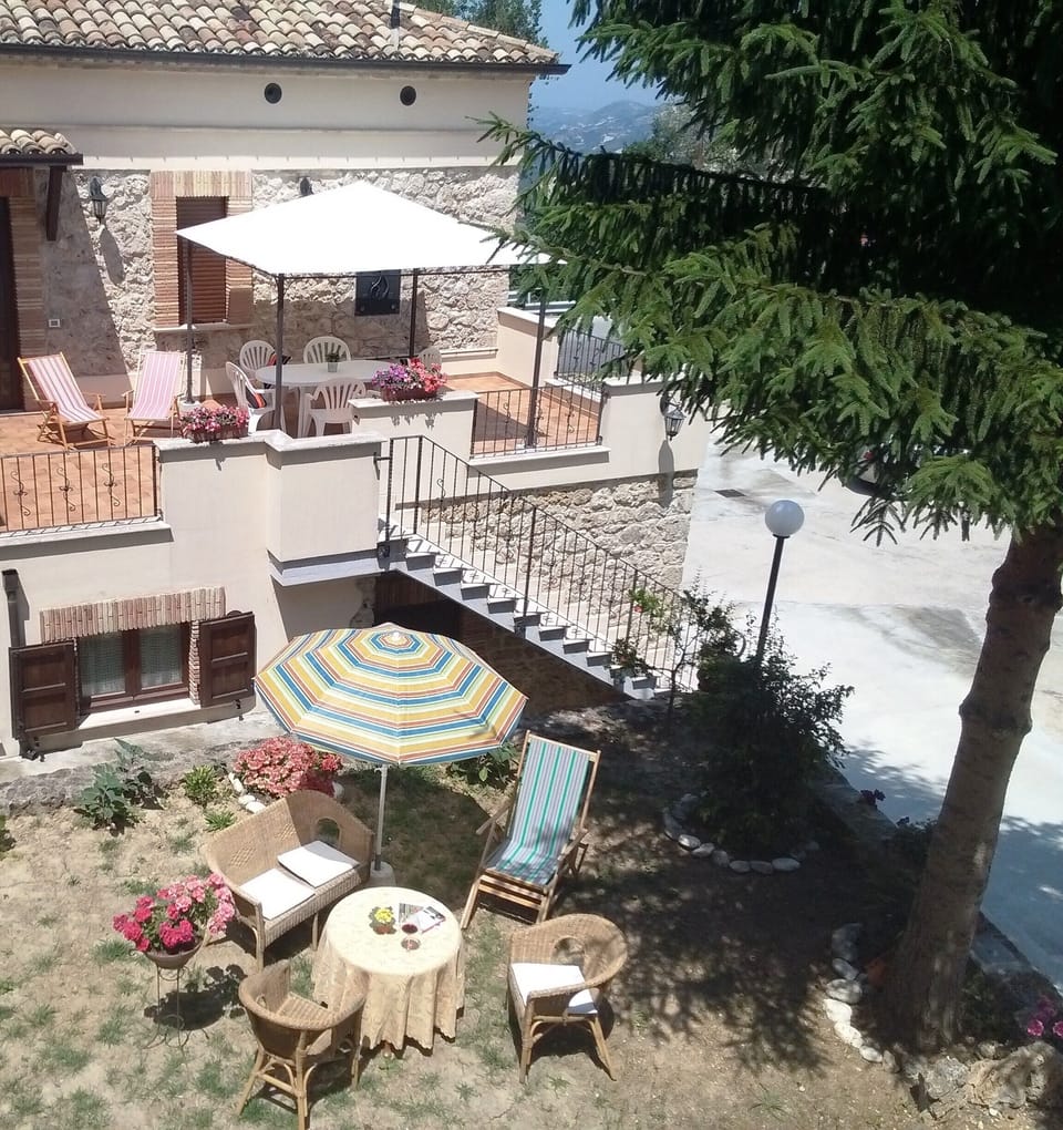 Private sun terrace and courtyard, with barbecue and other garden furnishings 