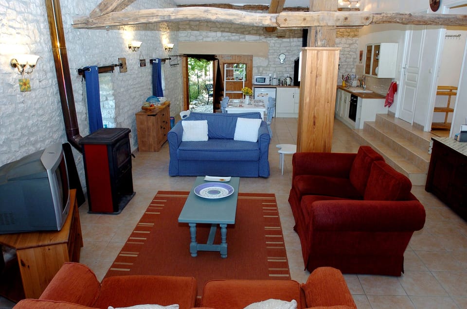 sitting and TV area