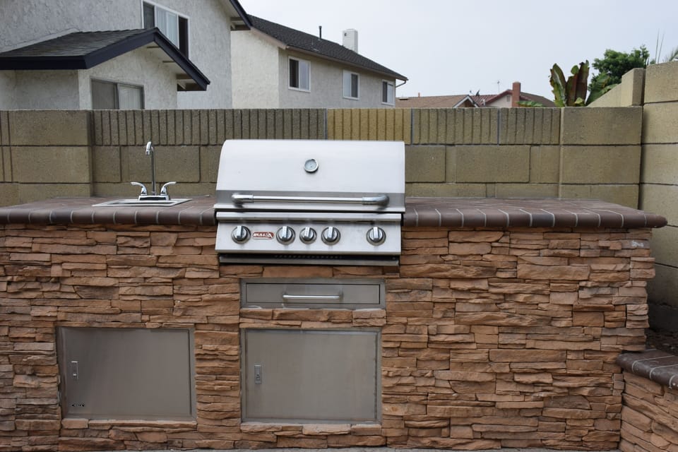 Built-in BBQ