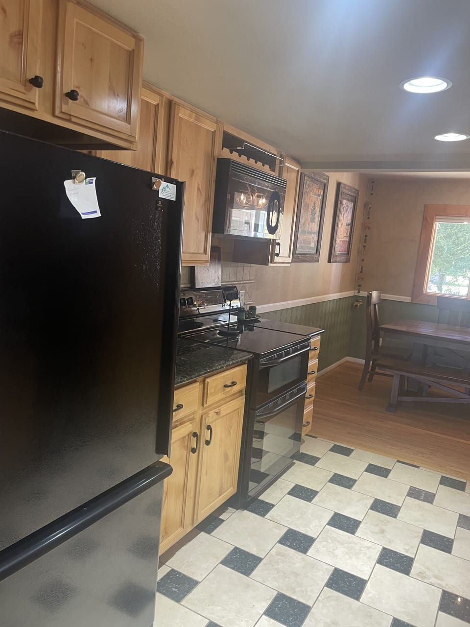 Kitchen Space with Large Dinner table  