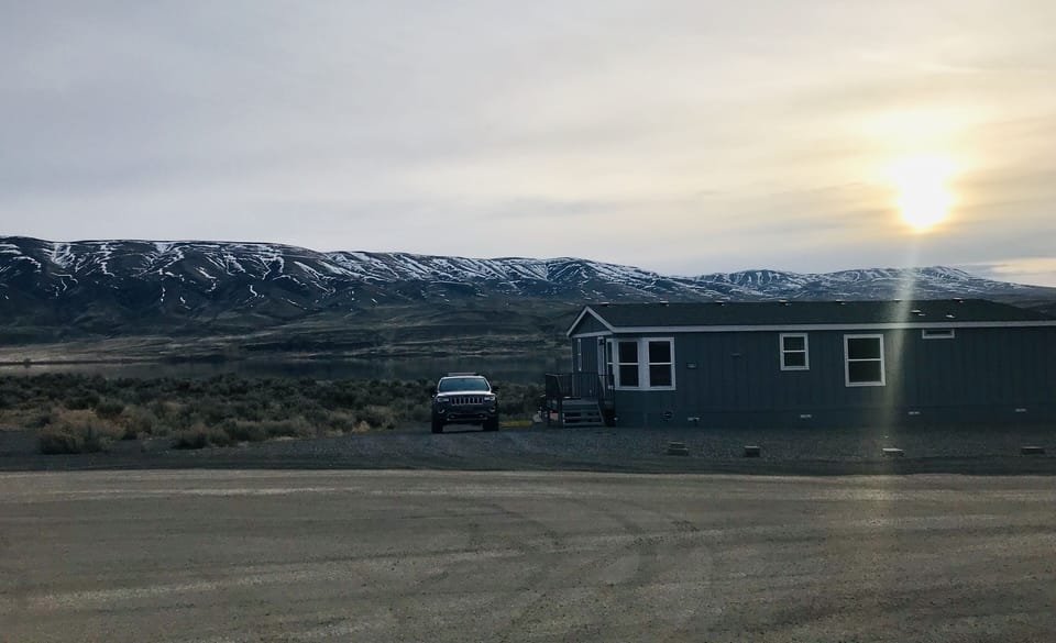 Snow veins on foothills