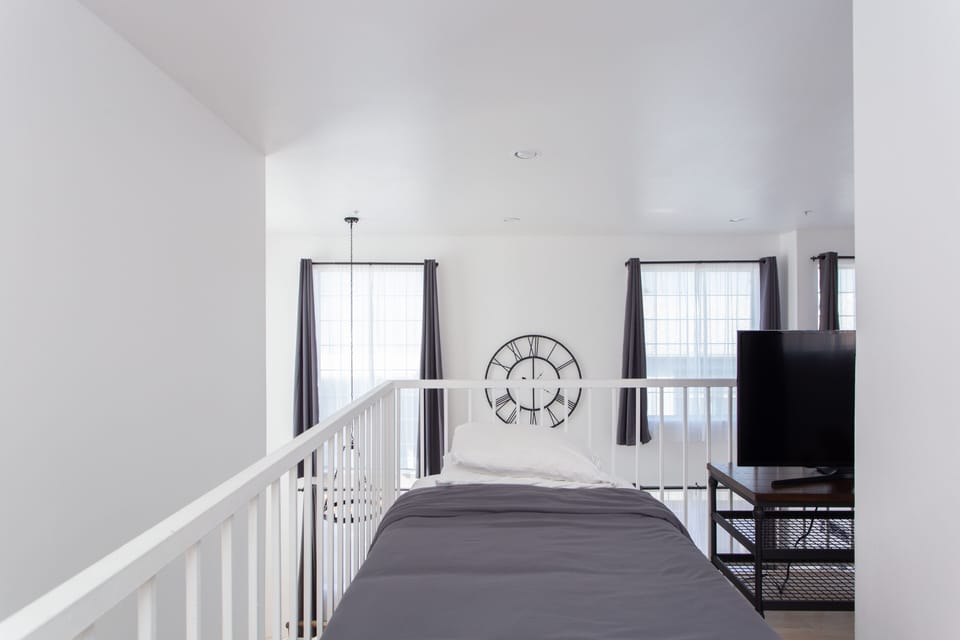 Bed shown without divider