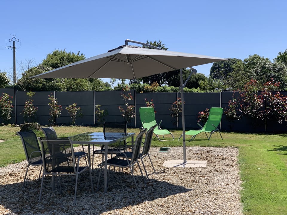 Your own private garden to eat and relax in.