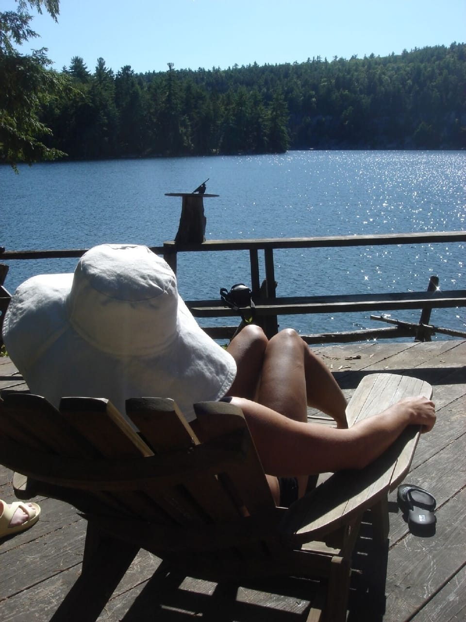 Spending the day sitting on the deck is a favorite activity.