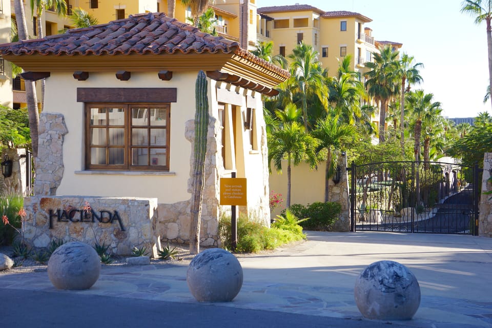 Hacienda Beach Club & Residences Front Gated Community Entrance