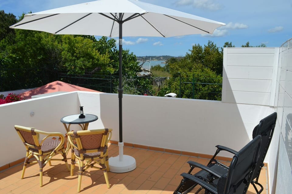 Roof terrace, Casa Clare (old photo, trees now cleared, improved view)