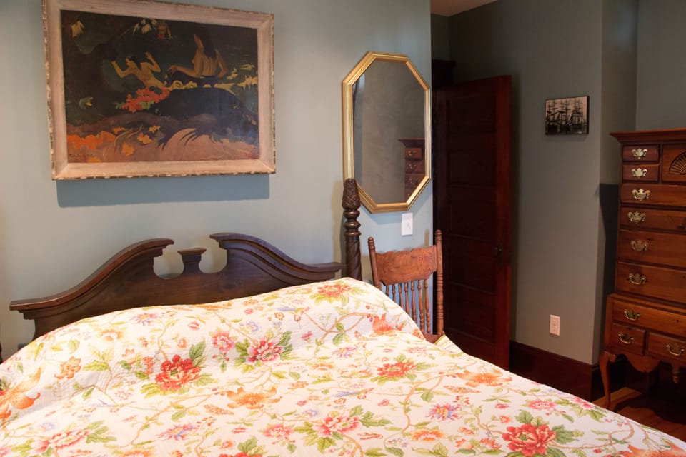 Second bedroom. Queen bed, windows 2 sides. Room safe.