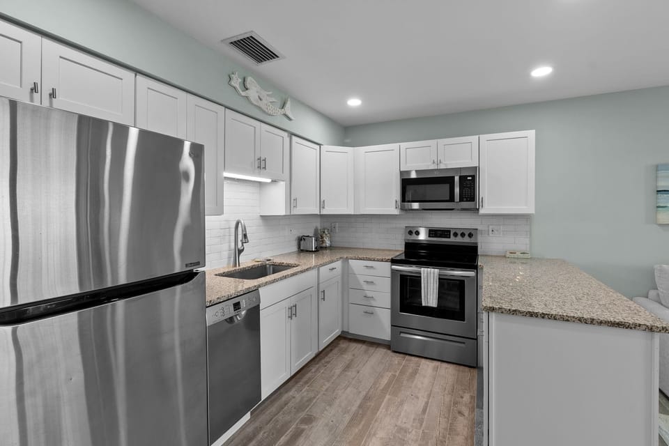 Kitchen is fully stocked with all needed (just bring food)