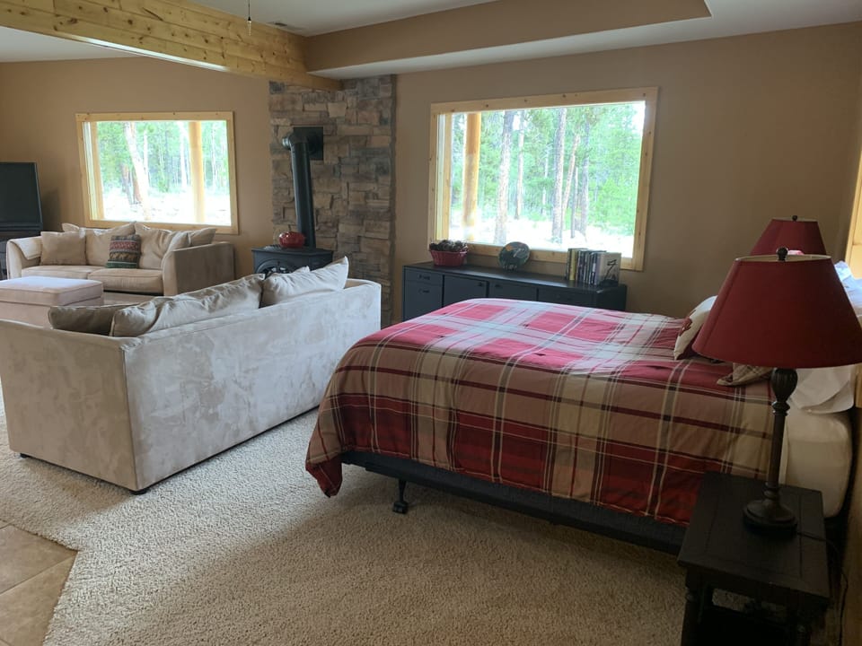 Downstairs living room and 3rd bedroom