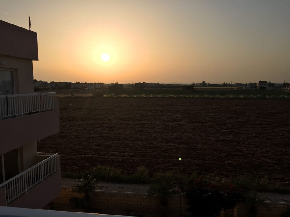 Sunset view from balcony 