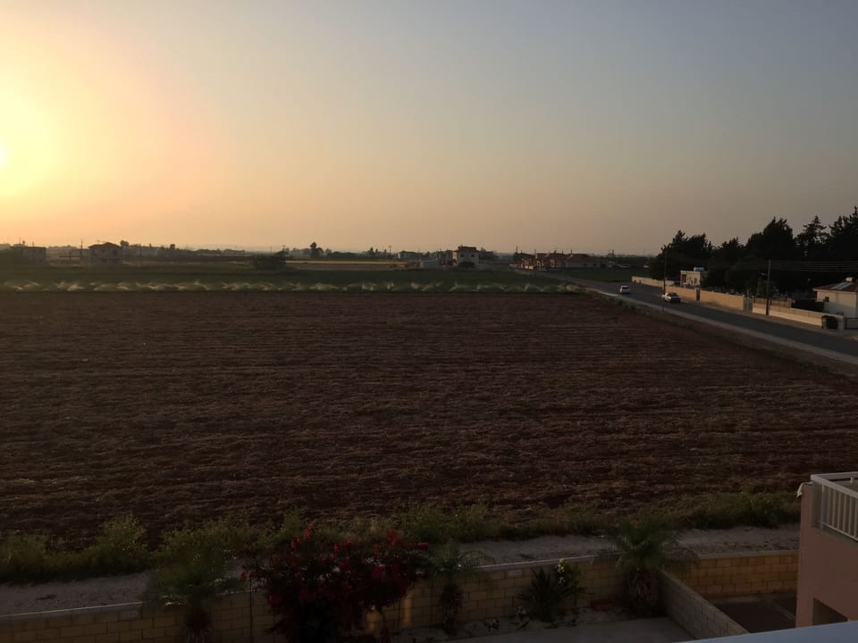Sunset view from balcony 