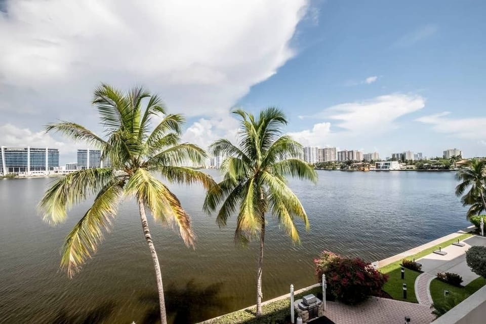 view on the canal from your balcony