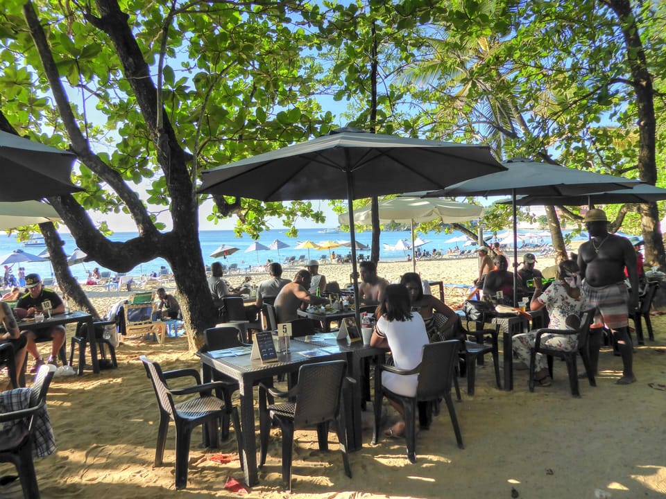 Many Beach Restaurants & Bars On The Beach, All In The Shade