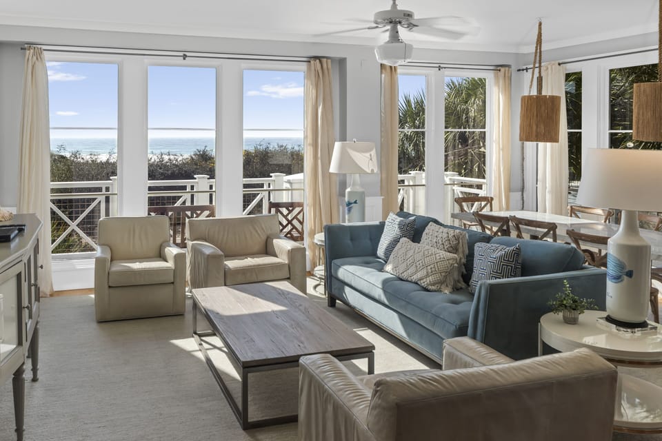 Living Room Space with Dune and Gulf Views