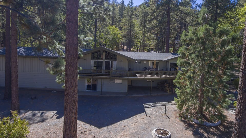 View of Large Deck from yard
