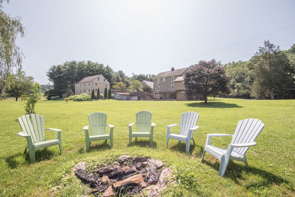 Enjoy a campfire and the acres of space to explore and play!