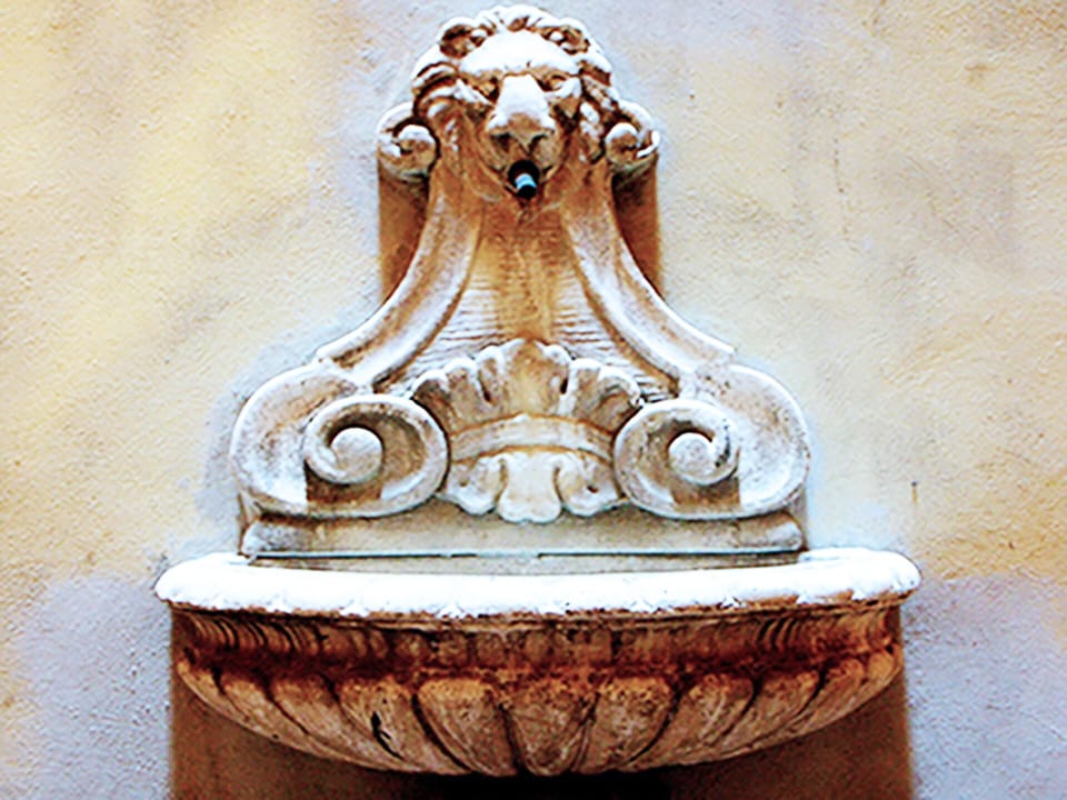 Fountain in courtyard