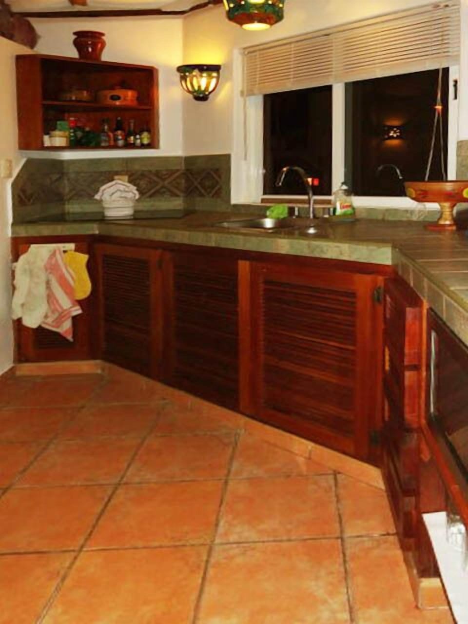Kitchen with induction cook top