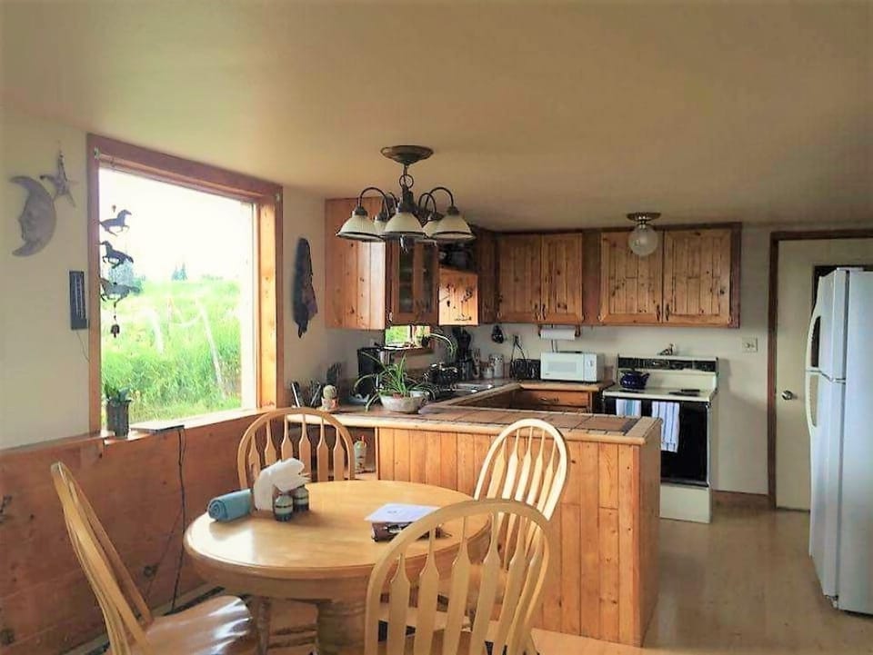 Well appointed kitchen and dinette.