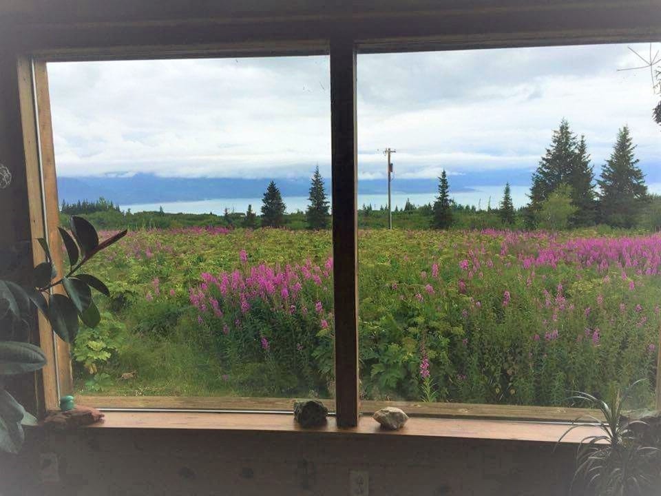 Glacier, mountain and bay view~peace & tranquility.