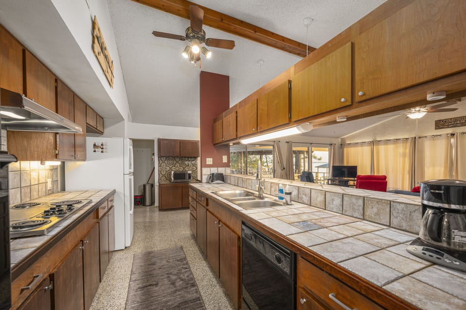Lake House Kitchen with Lake View
