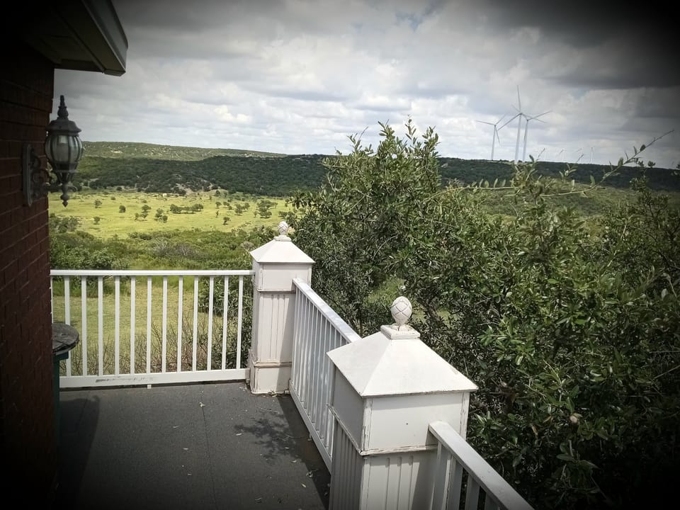 One of three upstairs balconies 
all three have awesome views for miles
