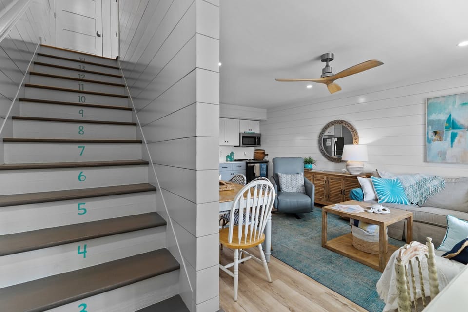 Master and 2nd bedroom upstairs with a shared bathroom