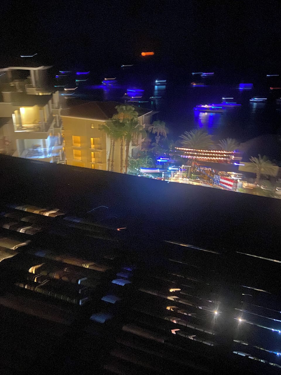 From one bedroom penthouse during Fourth of July fireworks best fireworks ever!!