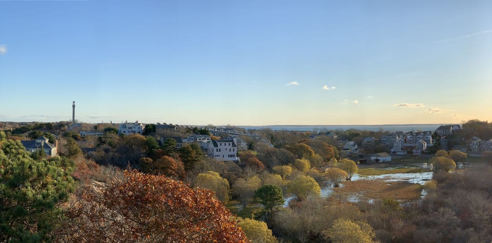 Autumn view from roofdek