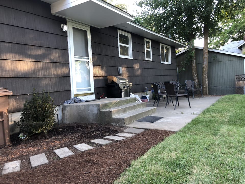 Backyard fit for kids to play.