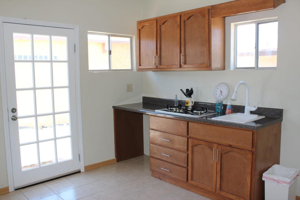 The Kitchen & living space in the loft