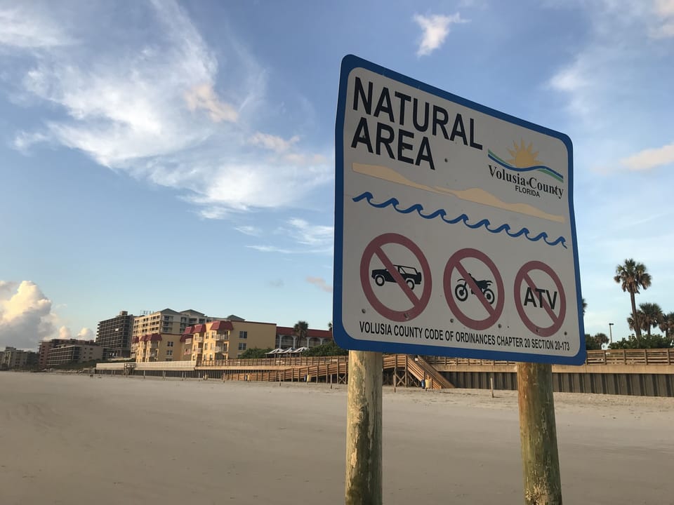 Located on the No Drive Section of the Beach
