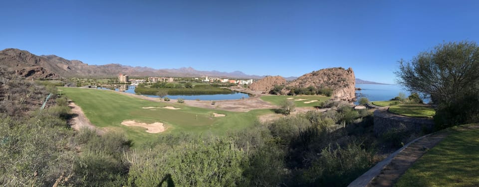 Tee box 13th hole. 