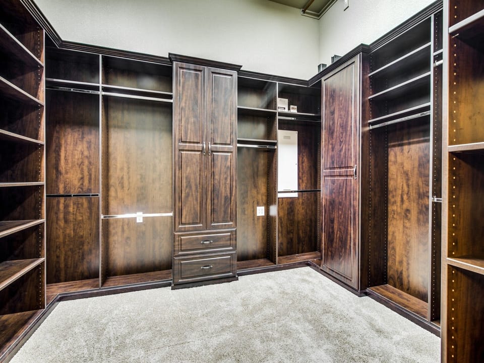 Master closet is as big as some rooms