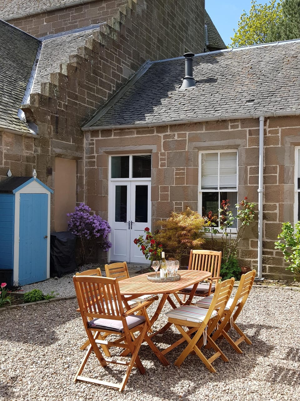 Cottage and enclosed Courtyard