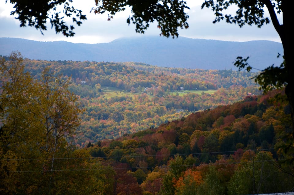 Fall View from our living room and deck.