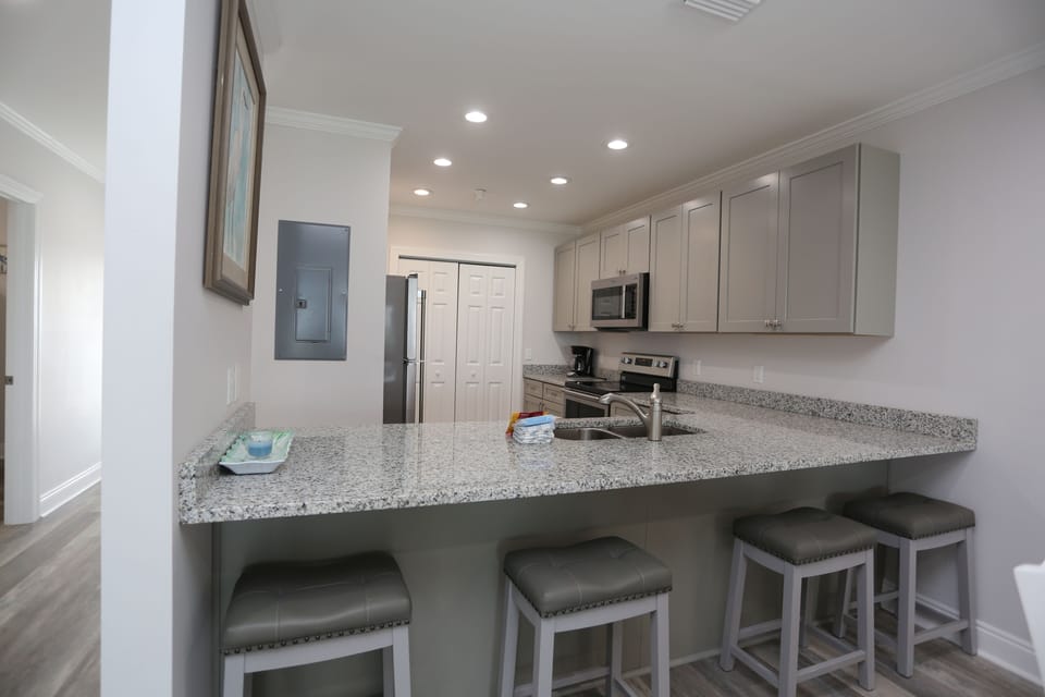 Kitchen with Bar Seating
