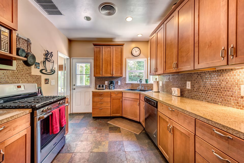 Late night snacks are always better in our renovated kitchen