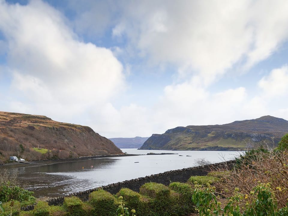 Wonderful far reaching views over Loch Portree towards Raasay | Cornucopia, Portree