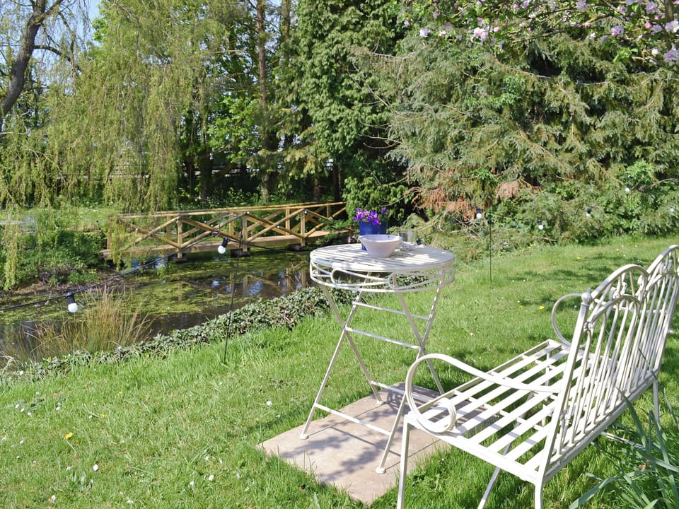 Sitting out area in garden | Mill Cottage, Stillington, near York