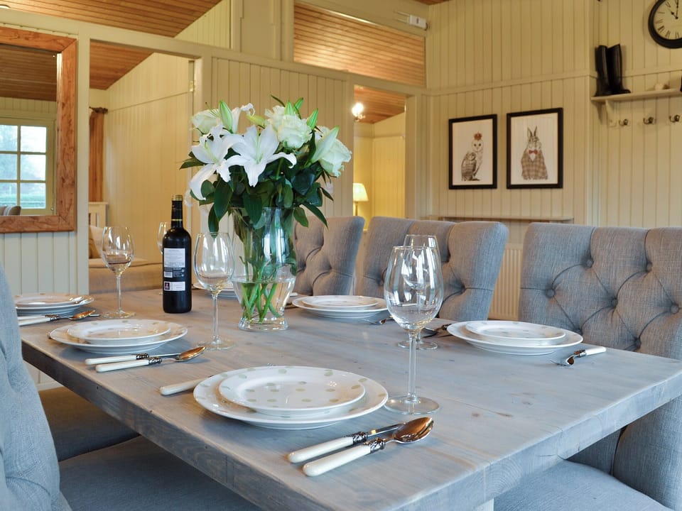 Convenient dining area | Pampita Lodge - Tickton Hall Cottages, Beverley