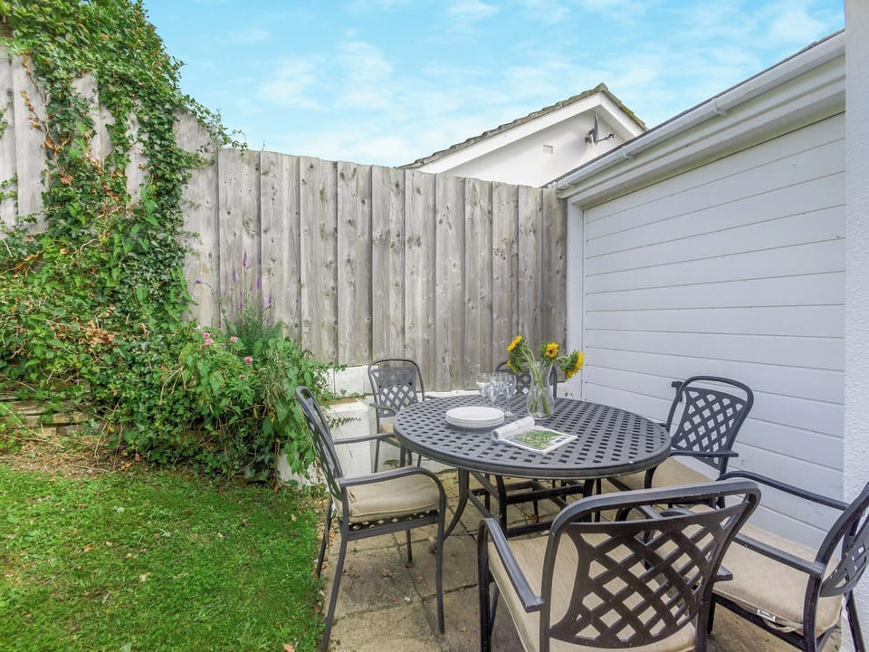 Sitting-out-area | Keeper&rsquo;s Wood - At Berridon Lodges, Bradworthy, near Holsworthy