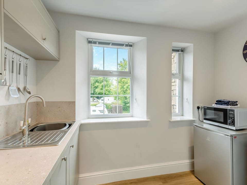 Kitchen | Baycliff Apartment - Meathop Fell Caravan Club Apartments and Cottage, Meathop, near Grange-over-Sands