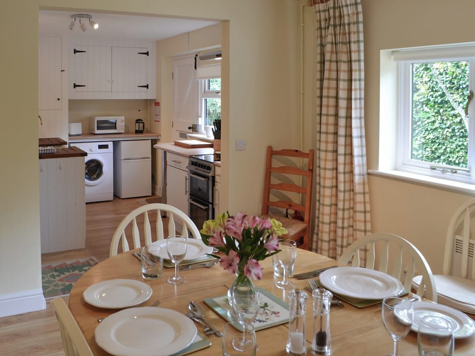 Dining area and kitchen | Broad Cottage Boathouse, Ranworth, near Wroxham