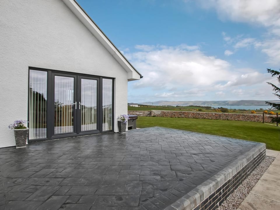 Relaxing patio area | Quarter Acre House - Dinduff Lodge and Quarter Acre House, Low Dinduff, near Stranraer