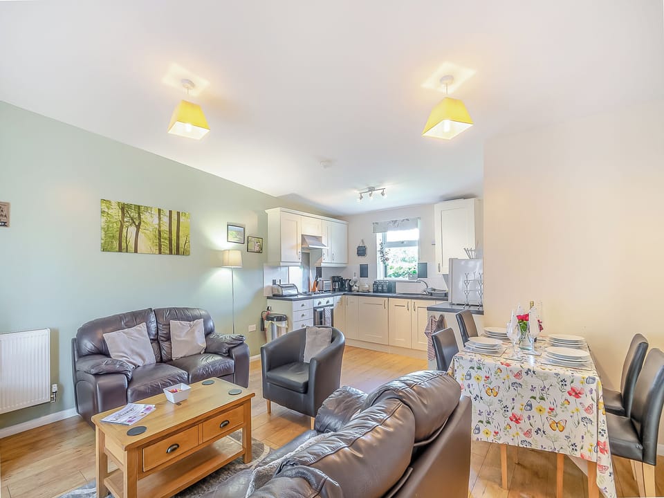 Open plan living space | Snowdrop Cottage - Clapham Holme Farm Cottages, Great Hatfield, near Hornsea