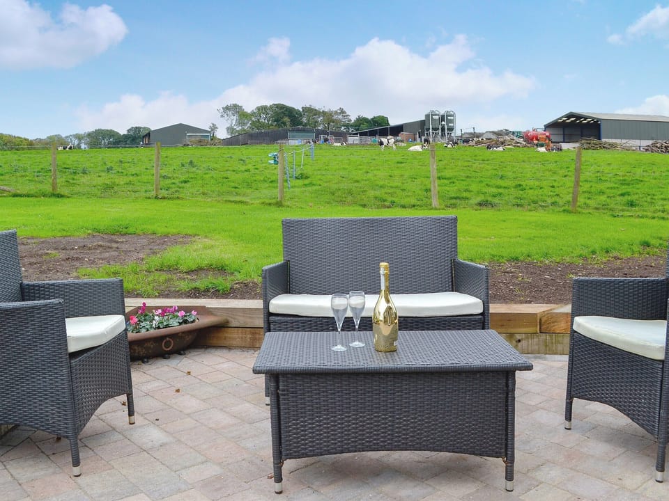 Sitting-out-area | Rose Cottage - Springfield Farm Cottages, Bigrigg, near Egremont