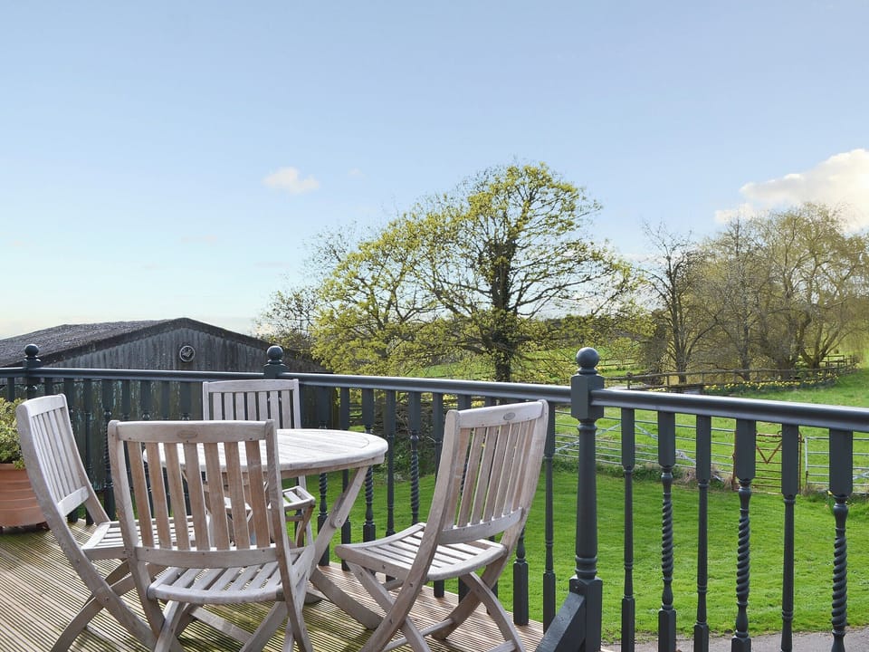 Peaceful balcony with brethtaking views | Bugatti House, Bosbury, near Ledbury