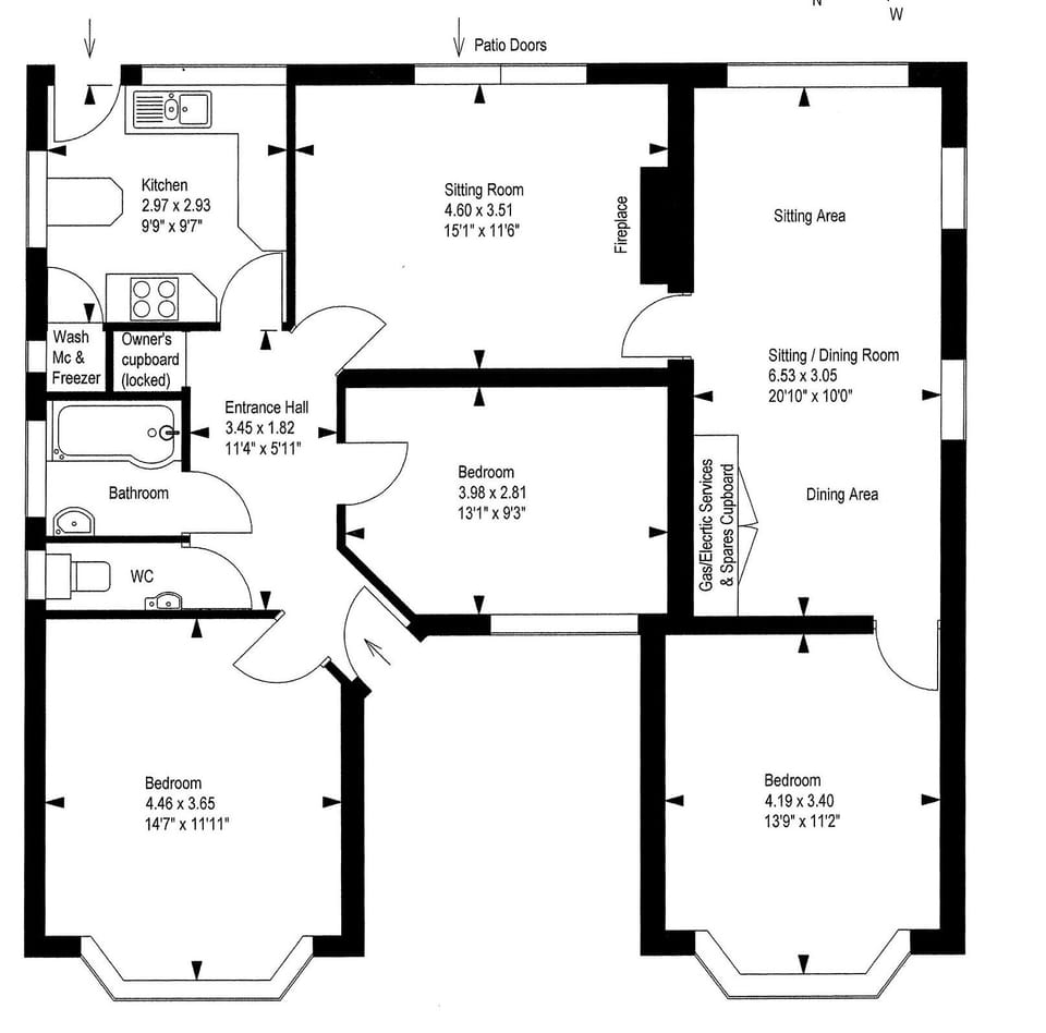 Floor plan of property | Hideaway Cottage, Kingsgate, near Broadstairs